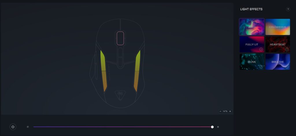 Turtle Beach Kone II Gaming-Maus Software Beleuchtungszonen