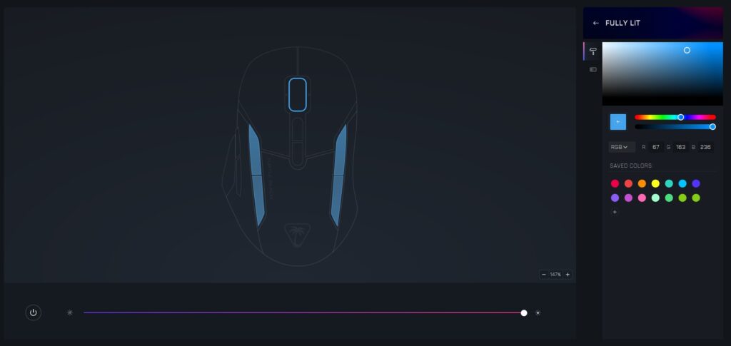 Turtle Beach Kone II Gaming-Maus Software Lichteffekte