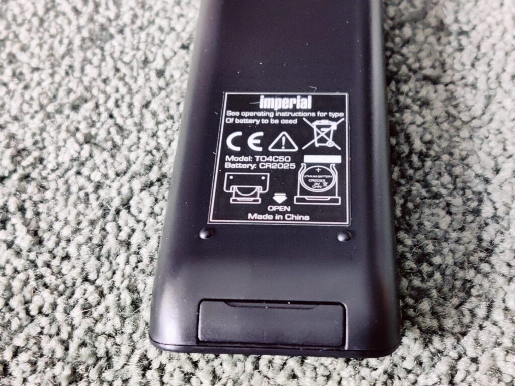 Imperial 22-322-00 i110 Internetradio Fernbedienung Batteriefach