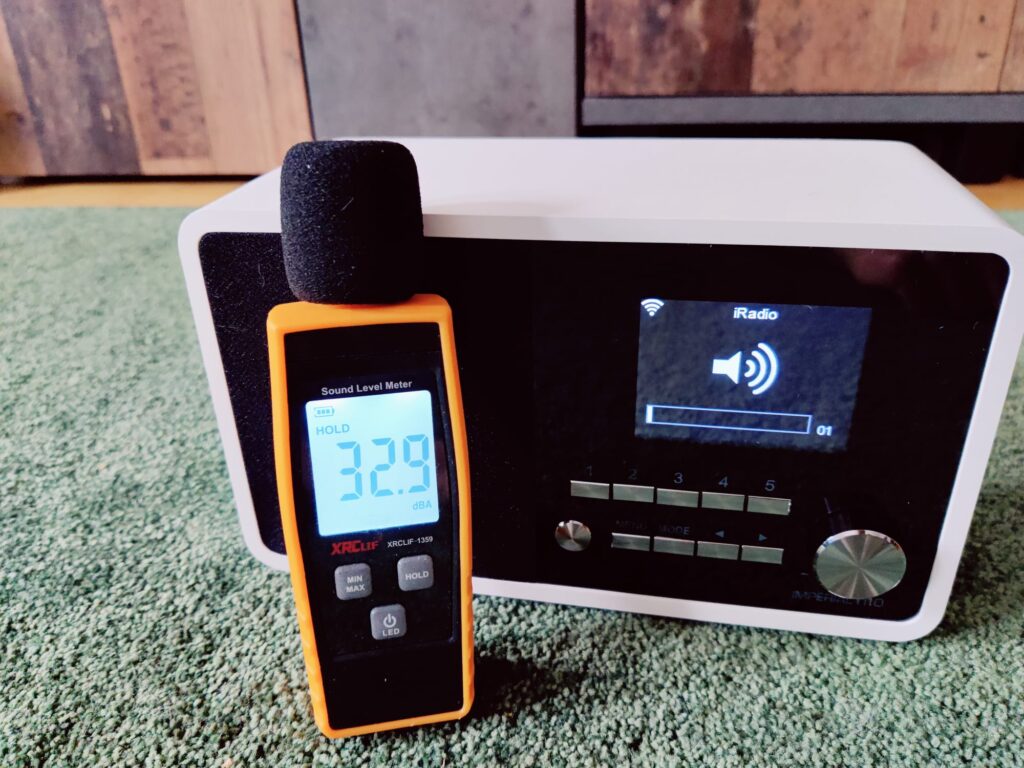 Imperial 22-322-00 i110 Internetradio Lautstärke auf niedrigster Stufe