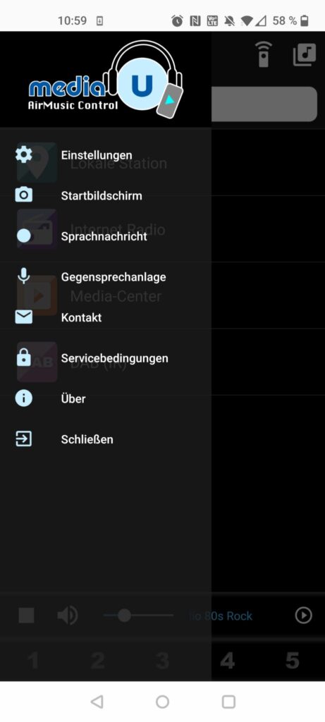 Imperial 22-322-00 i110 Internetradio App Menüfunktionen