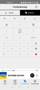 Telestar TOP 250 Internetradio App Fernbedienung