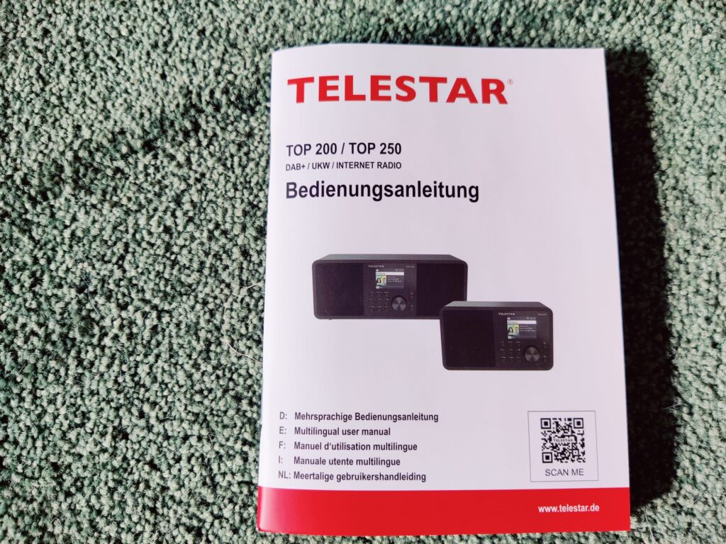 Telestar TOP 250 Internetradio Bedienungsanleitung