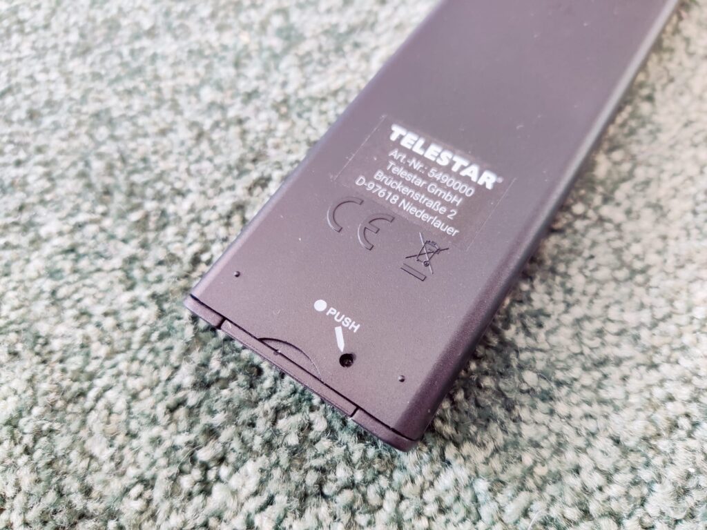 Telestar TOP 250 Internetradio Fernbedienung Batteriefach