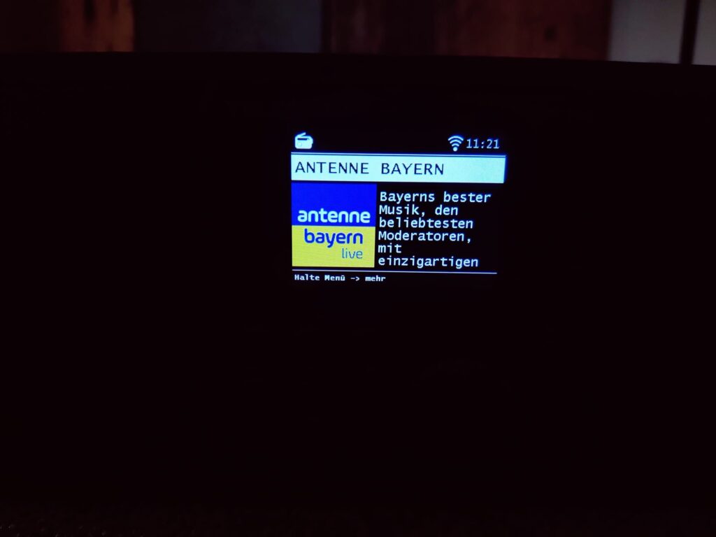 Telestar TOP 250 Internetradio Display Senderanzeige