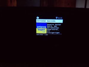 Telestar TOP 250 Internetradio Display Senderanzeige