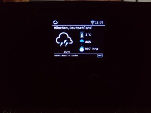 Telestar TOP 250 Internetradio Wetteranzeige