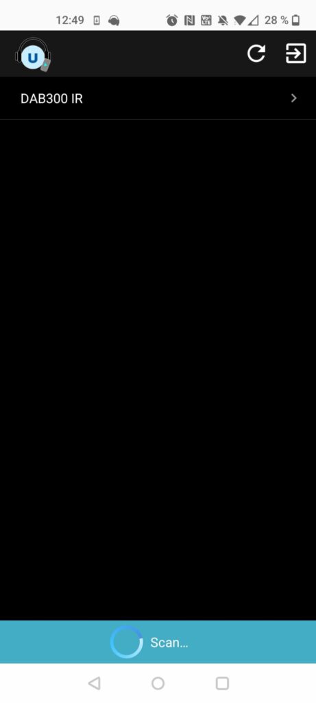 Xoro DAB 300 IR Internetradio App Gerätesuche