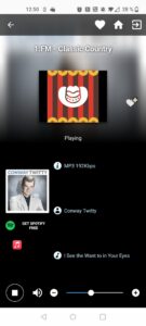 Xoro DAB 300 IR Internetradio App Songanzeige