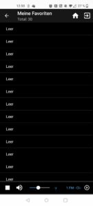 Xoro DAB 300 IR Internetradio App Favoritenliste