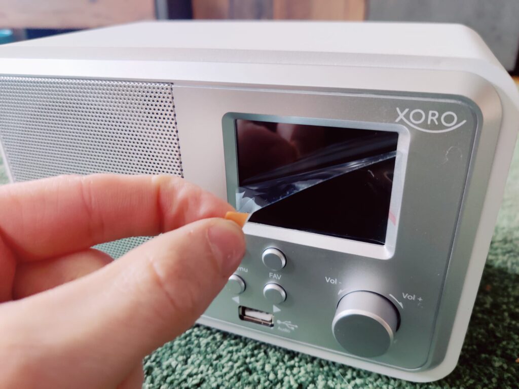 Xoro DAB 300 IR Internetradio Schutzfolie