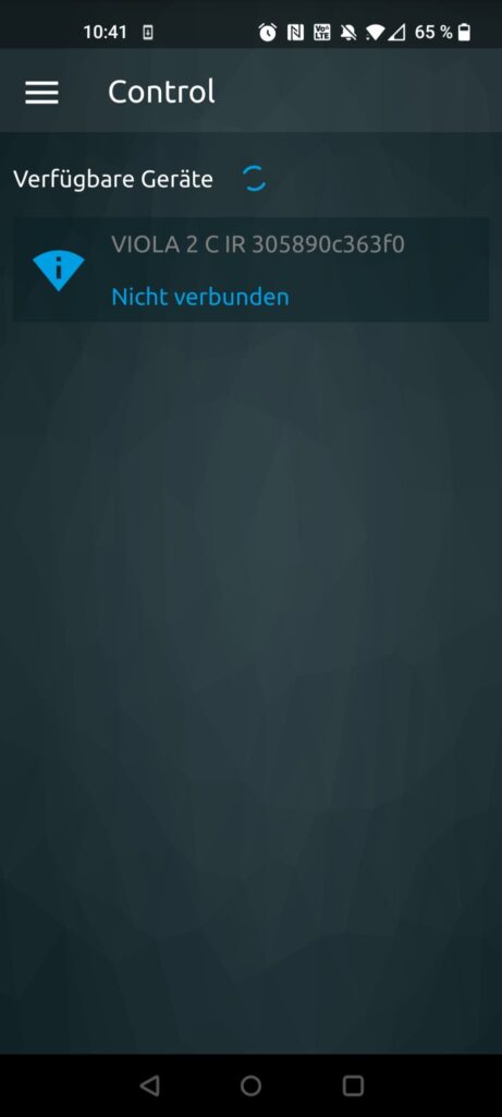 TechniSat VIOLA 2 C IR Internetradio App Gerätesuche