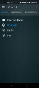 TechniSat VIOLA 2 C IR Internetradio App Quellen