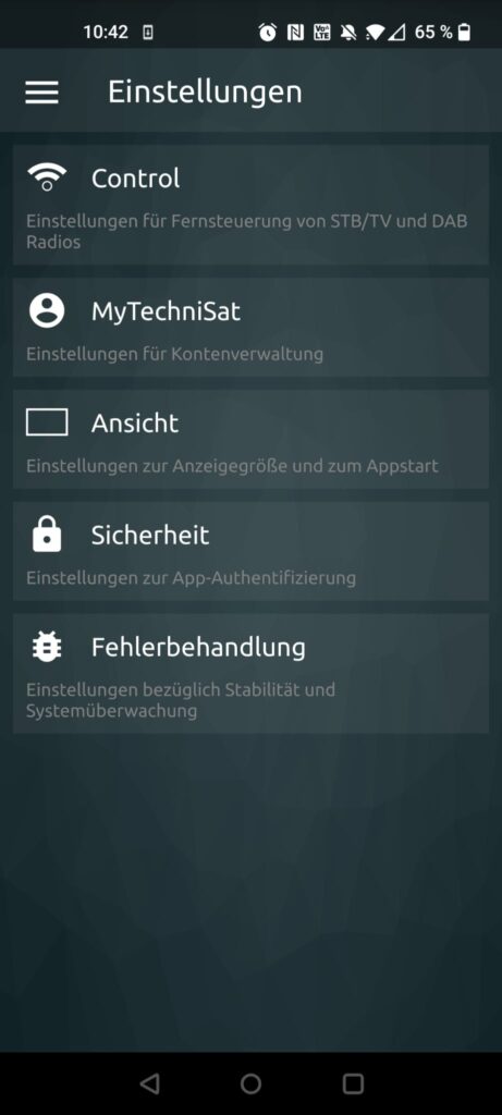TechniSat VIOLA 2 C IR Internetradio App Einstellungen