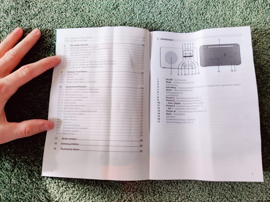 TechniSat VIOLA 2 C IR Internetradio Bedienungsanleitung innen