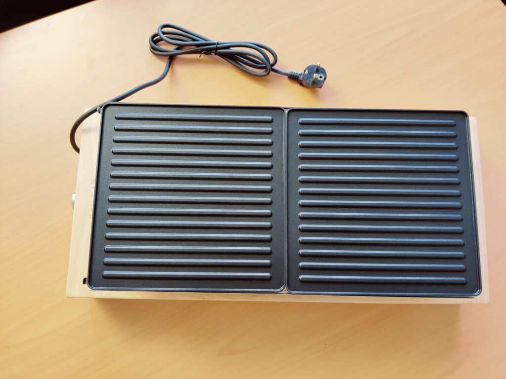 Klamer 1500 Raclette Grillplatten geriffelt