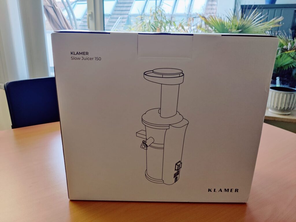 Klamer 150 Slow-Juicer Verpackung