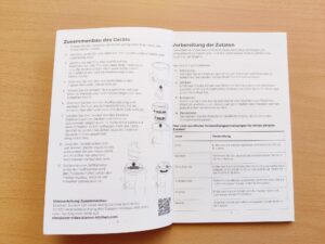 Klamer 150 Slow-Juicer Bedienungsanleitung innen