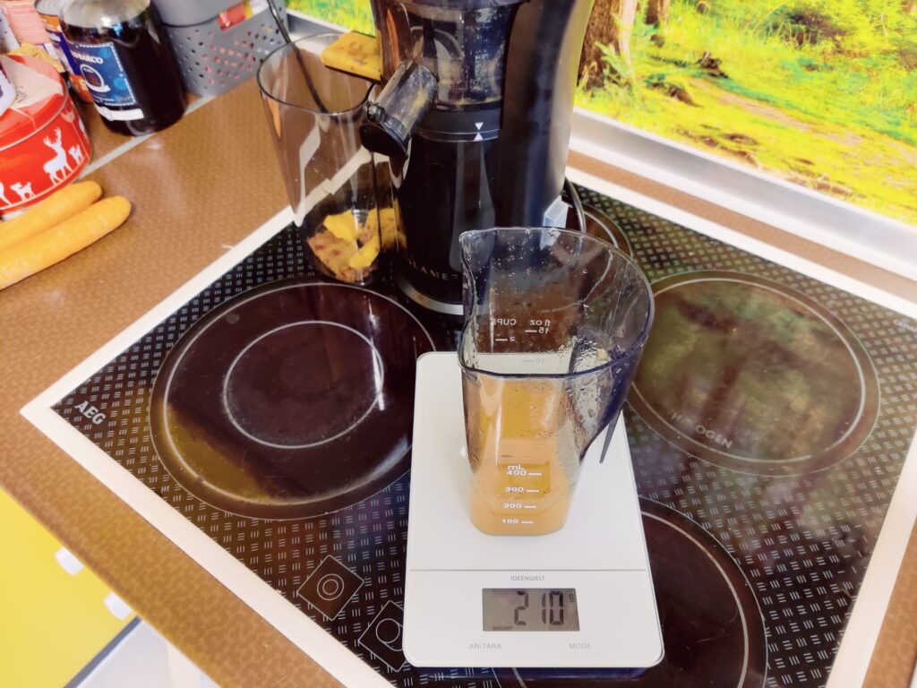 Klamer 150 Slow-Juicer Saftausbeute Orange