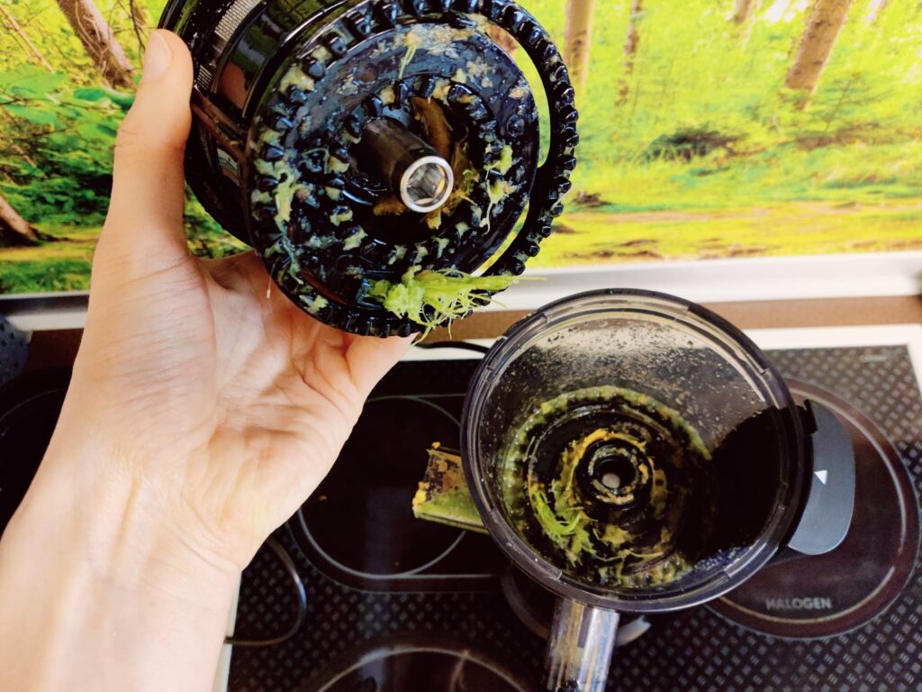Klamer 150 Slow-Juicer nach der Nutzung