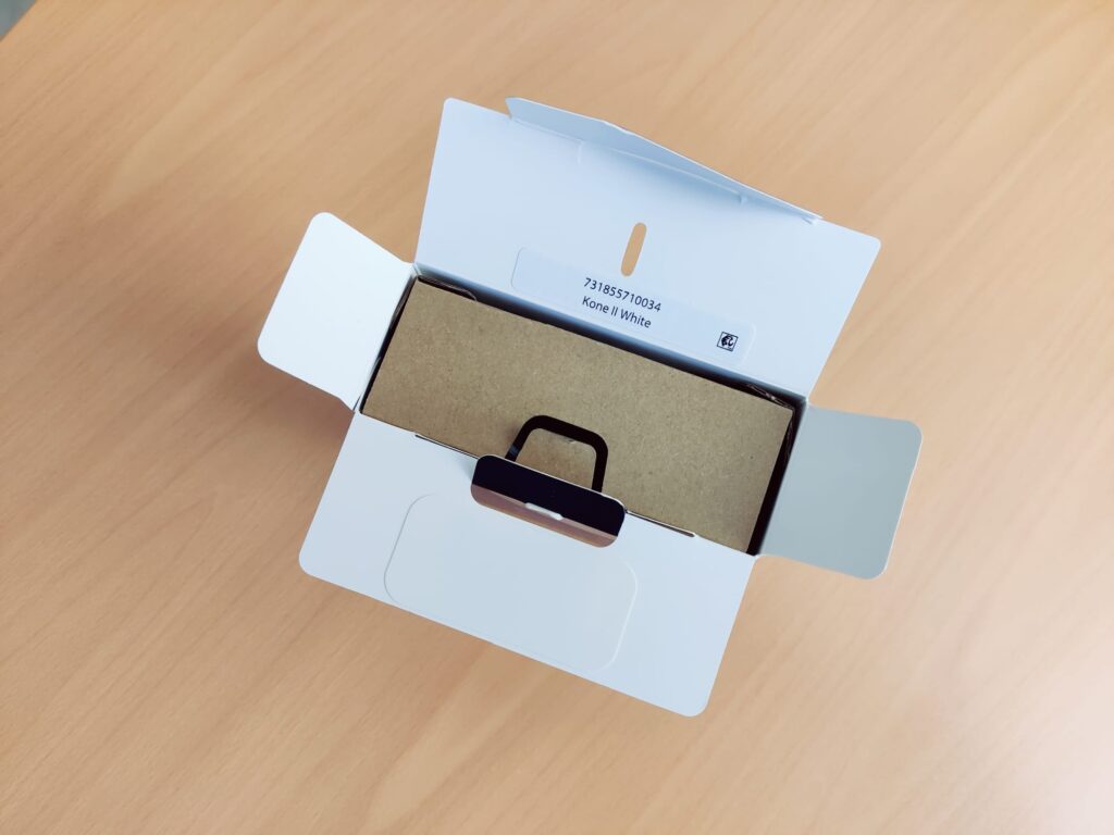 Turtle Beach Kone II Gaming-Maus Verpackung von oben