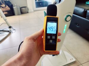 Leifheit CleanTenso Power 2.0 Dampfreiniger Lautstärke auf höchster Stufe