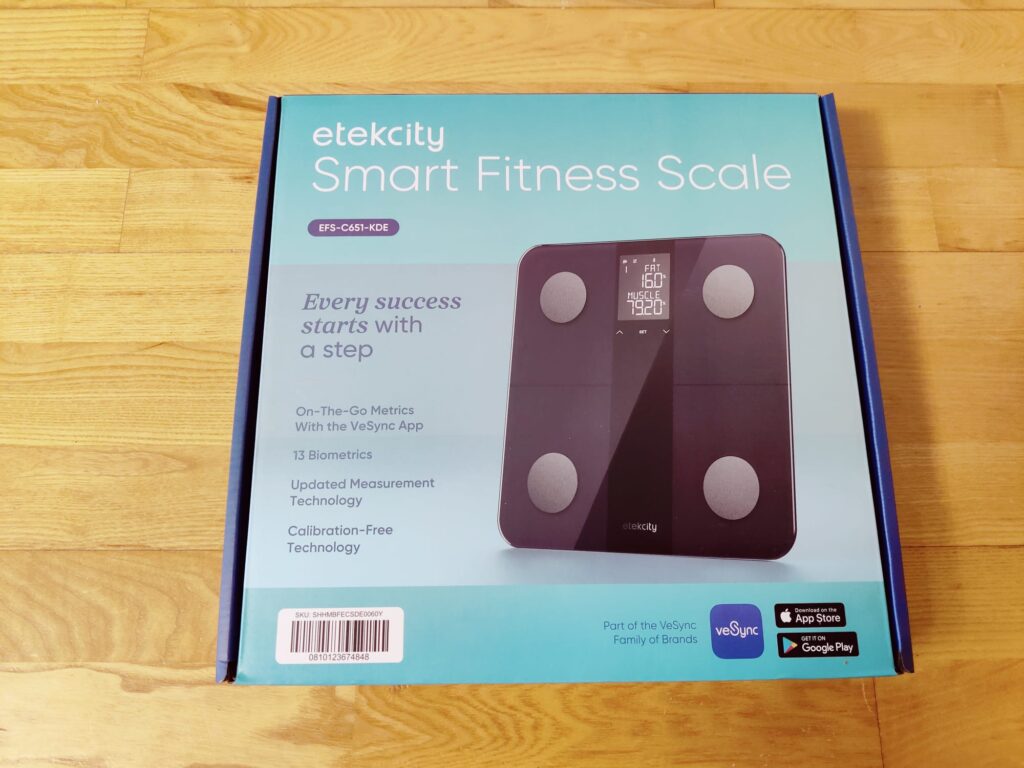 Etekcity EFS-C651-KDE Personenwaage Verpackung