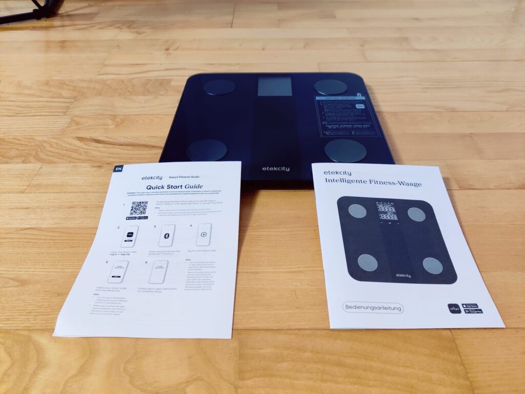 Etekcity EFS-C651-KDE Körperfettwaage Startbild