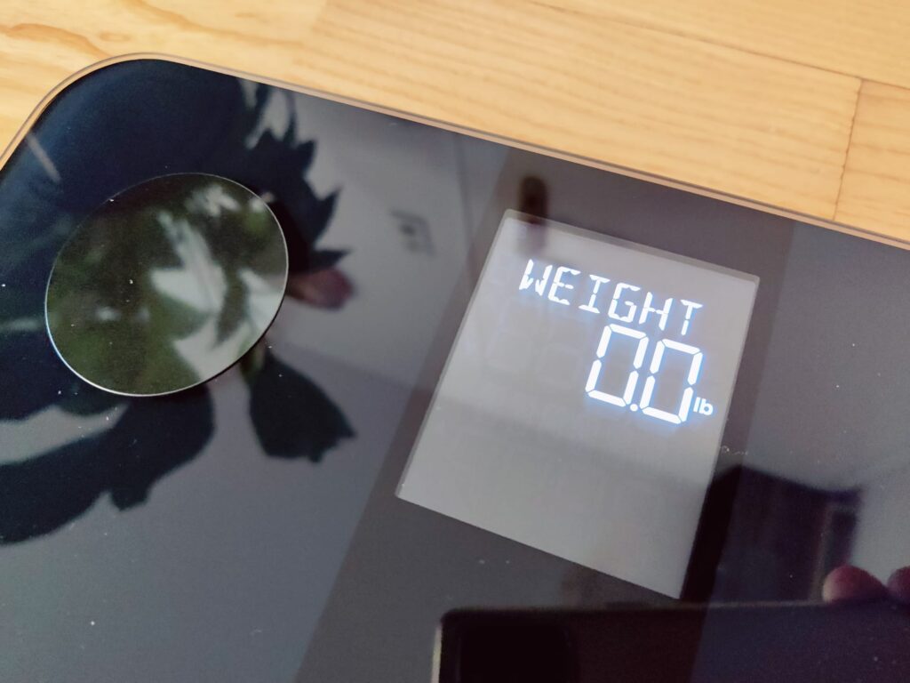 Etekcity EFS-C651-KDE Körperfettwaage Anzeige in lb