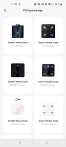 Etekcity EFS-C651-KDE Personenwaage App Geräteauswahl