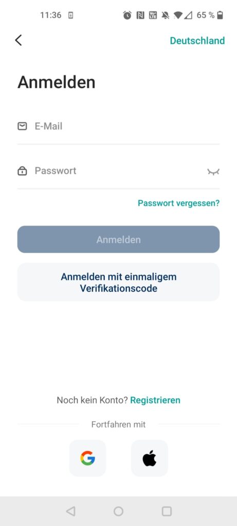 Etekcity EFS-C651-KDE Personenwaage App Registrierung