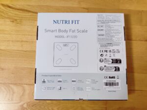NUTRI FIT iF1122D Personenwaage Verpackung Rückseite