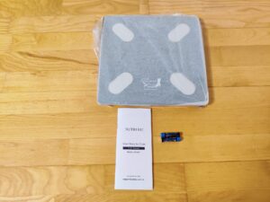 NUTRI FIT iF1122D Personenwaage verpackt mit Zubehör