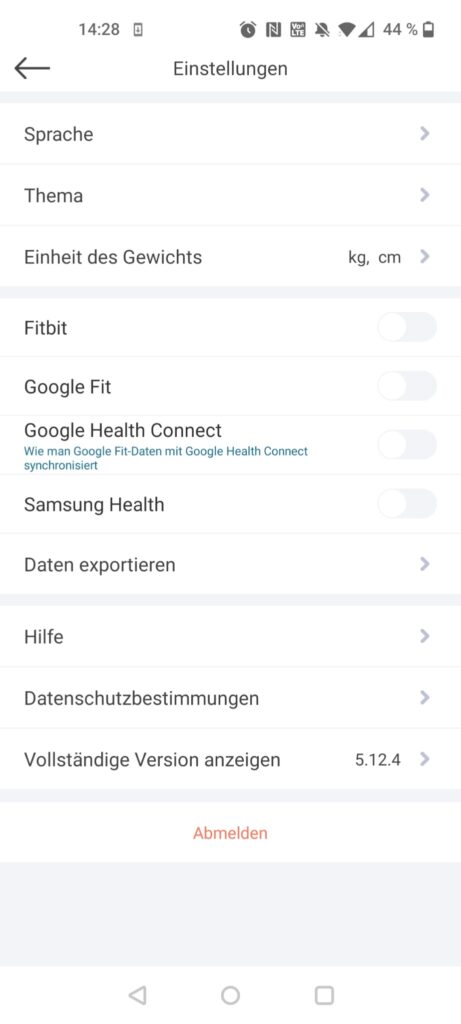 NUTRI FIT iF1122D Körperfettwaage App Gesundheitsapps