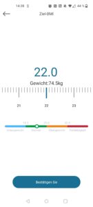 NUTRI FIT iF1122D Personenwaage App Ziel-BMI