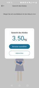 NUTRI FIT iF1122D Personenwaage App Baby-Modus Gewicht