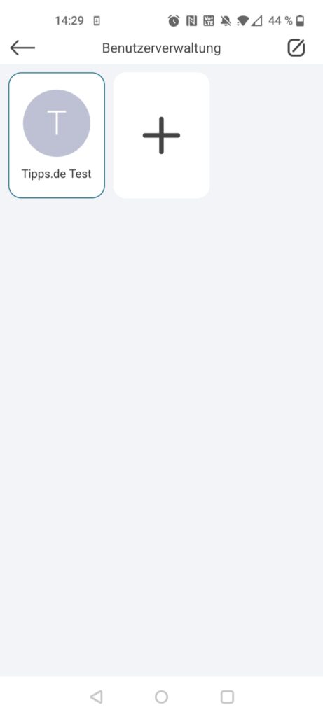 NUTRI FIT iF1122D Körperfettwaage App Benutzerverwaltung