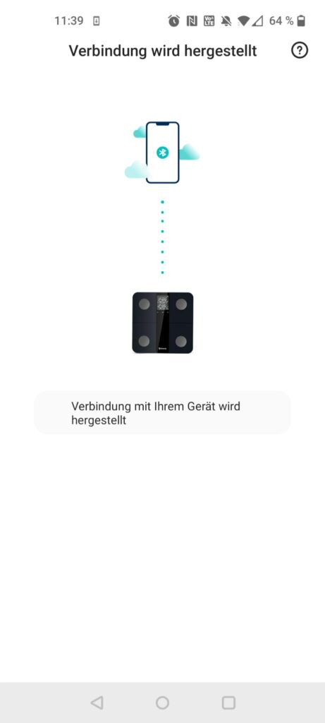 Etekcity EFS-C651-KDE Körperfettwaage App Verbindungsherstellung