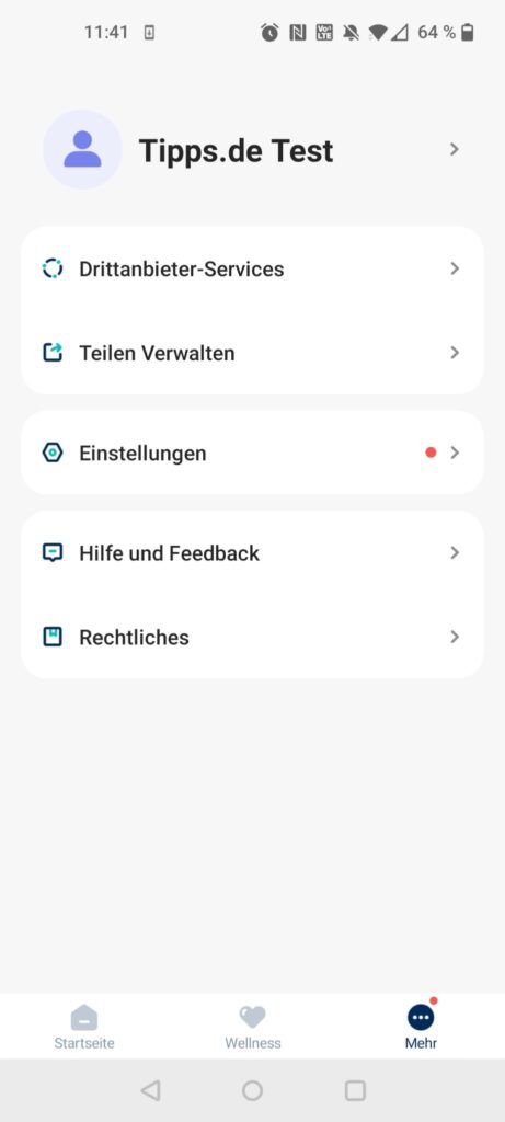Etekcity EFS-C651-KDE Körperfettwaage App Einstellungen