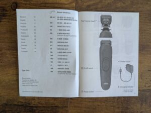 Bedienungsanleitung des King C. Gillette Bartschneiders