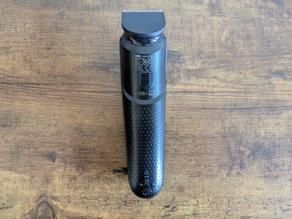 King C. Gillette Bartschneider von unten