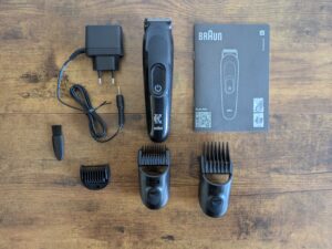 Lieferumfang des King C. Gillette Bartschneiders