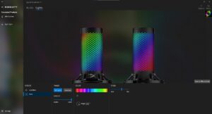 HyperX QuadCast 2 S Mikrofon NGENUITY-Software Lichteinstellungen