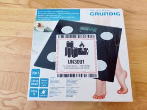 Grundig 18682 Körperfettwaage Verpackung