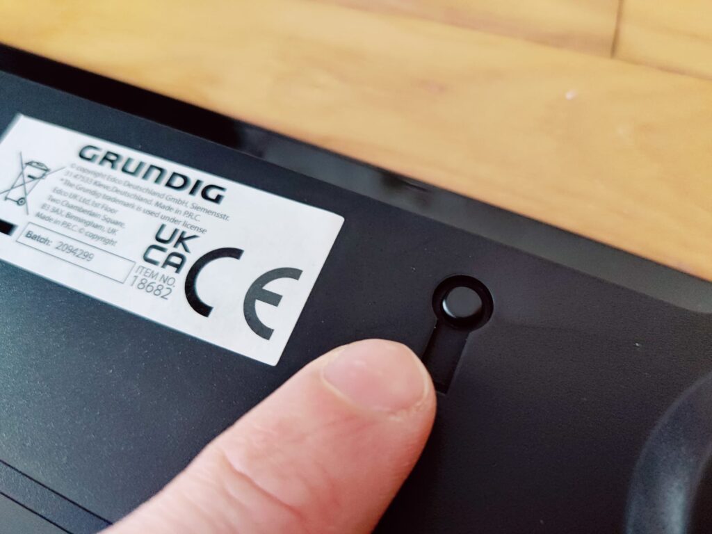 Grundig 18682 Körperfettwaage UNIT-Taste