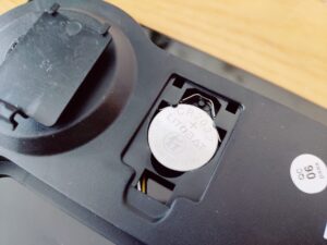 Grundig 18682 Körperfettwaage Batterie eingelegt