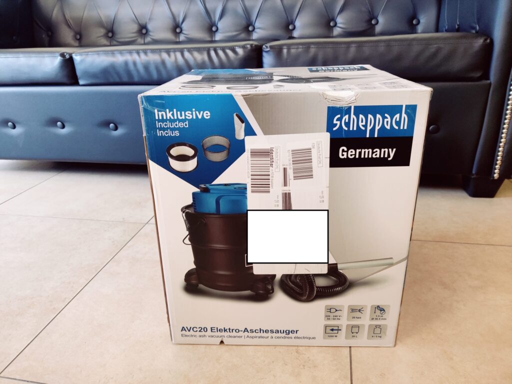 Scheppach AVC20 Aschesauger Verpackung