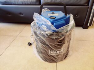 Scheppach AVC20 Aschesauger in Plastik verpackt