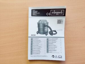 Scheppach AVC20 Aschesauger Bedienungsanleitung