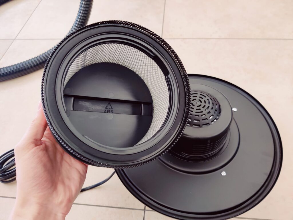 Scheppach AVC20 Aschesauger Filter abgenommen